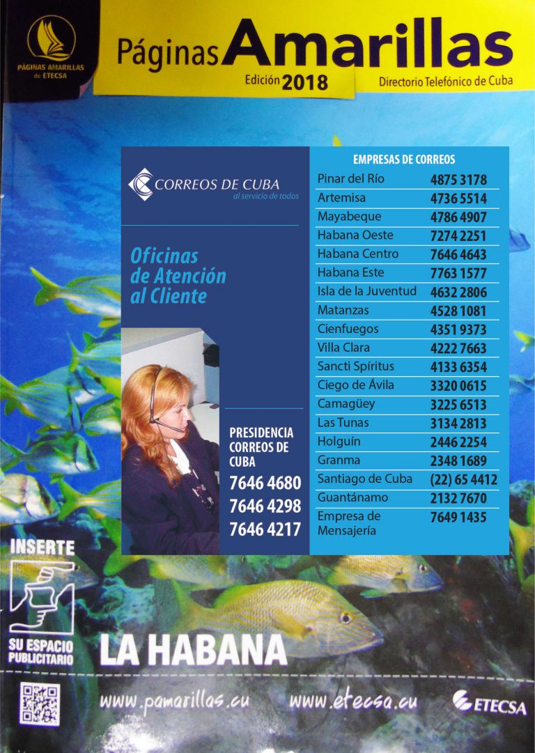 PROMOCIONA Páginas Amarillas de ETECSA Sistema de Protección al